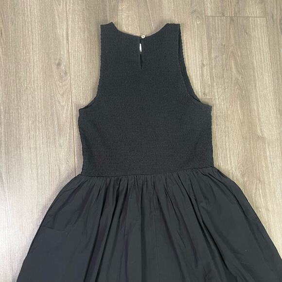 Madewell The Melody Smocked Cotton Trendy Tank Midi Dress US Women's XS New - Picture 5 of 7